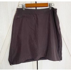 Patagonia Women's Duway Skort Mini Skirt Tennis Golf Hike Short Zip Gray Size 6